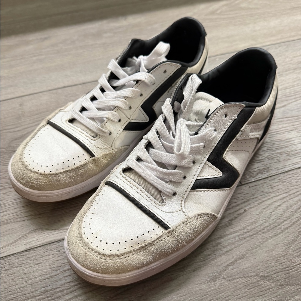 Vans Classic White and Black Sneakers